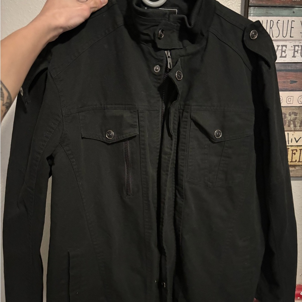 Black Mens Outdoor Brand Jacket